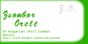 zsombor orelt business card